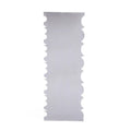 Stainless steel cream scraper with polygonal cake patterns for textured baking finishes