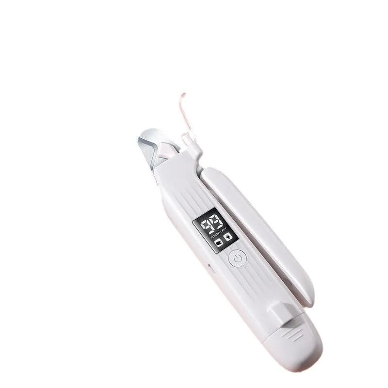 HZ8 White cordless dog nail clippers with LED light for pet grooming