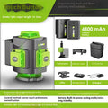 16 line green laser level showing 360 degree projection pattern for construction alignment