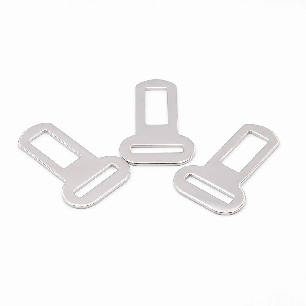 26mm silvery metal pet leash safety buckle with carabiner clip for vehicle restraint