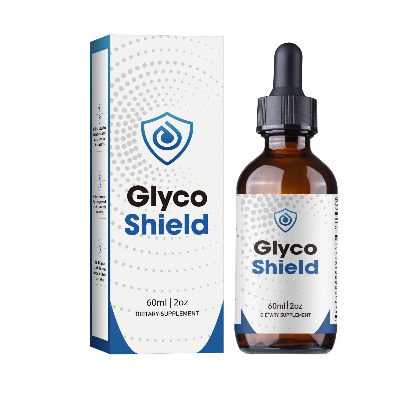 60ml bottle of male dietary supplement drops with nursing dropper