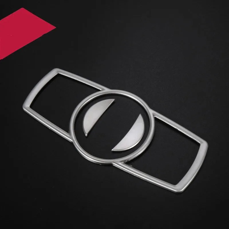 Silver ABS decorative strip for BMW headlight switch frame interior modification