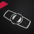 Silver ABS decorative strip for BMW headlight switch frame interior modification