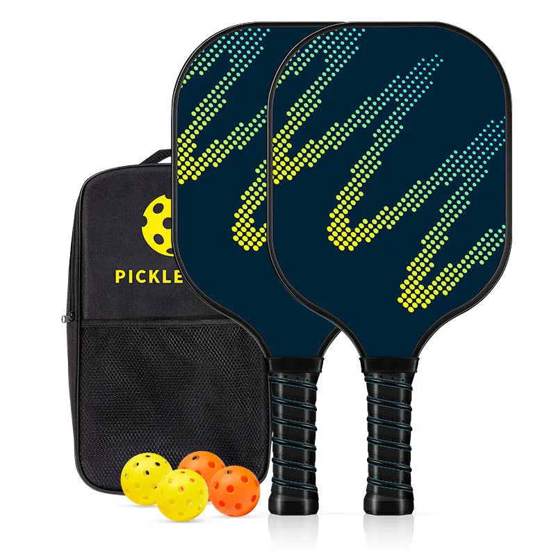 A single outdoor sports table tennis racket with a fibre glass construction.