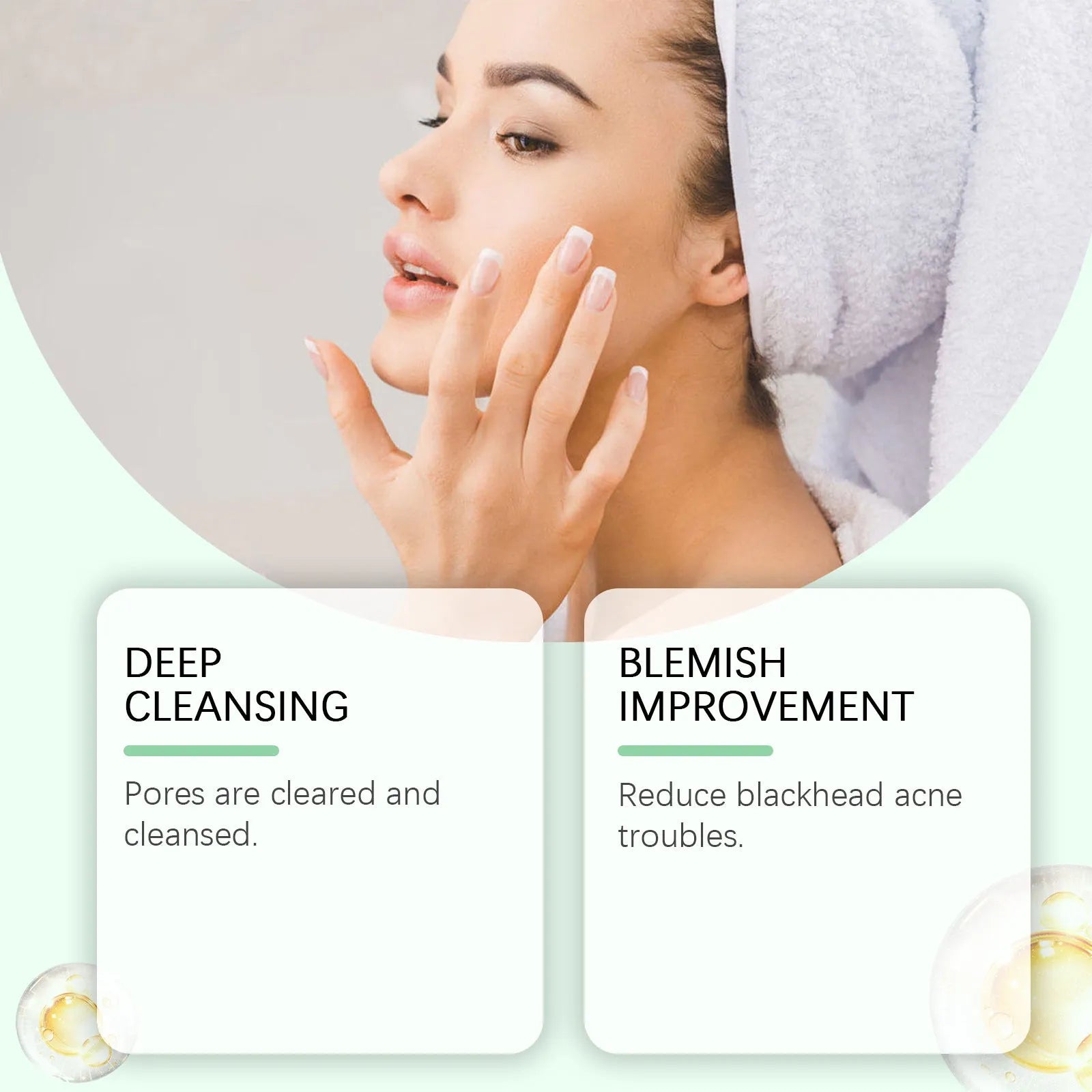 55g jar of pore cleaning bentonite clay mud mask with moxa leaf extract