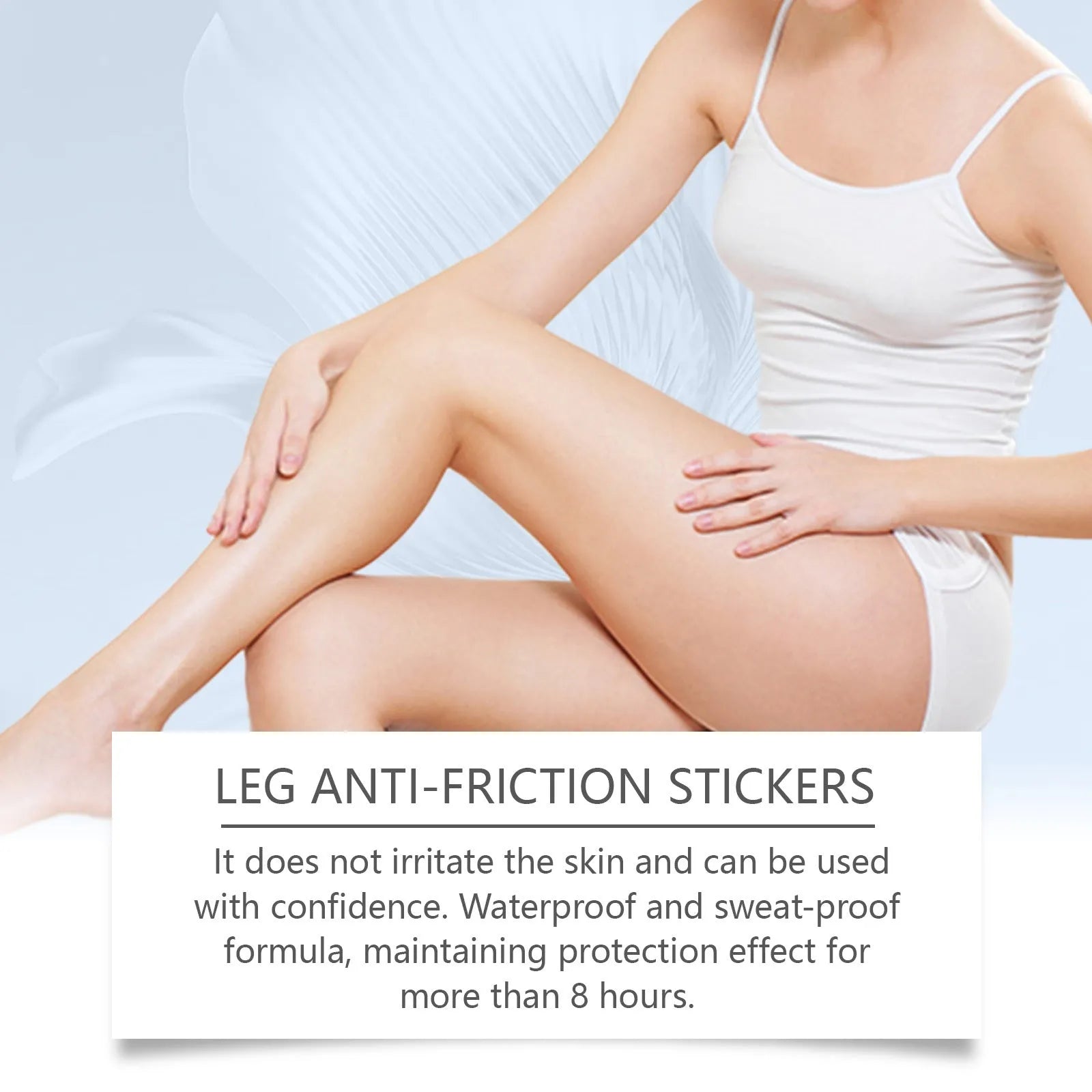 Leg anti-wear paste daily pack containing 10 pieces for friction protection