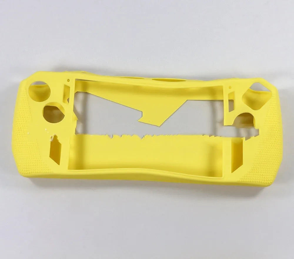 Game host silicone drop protection case in yellow with e-sports style design