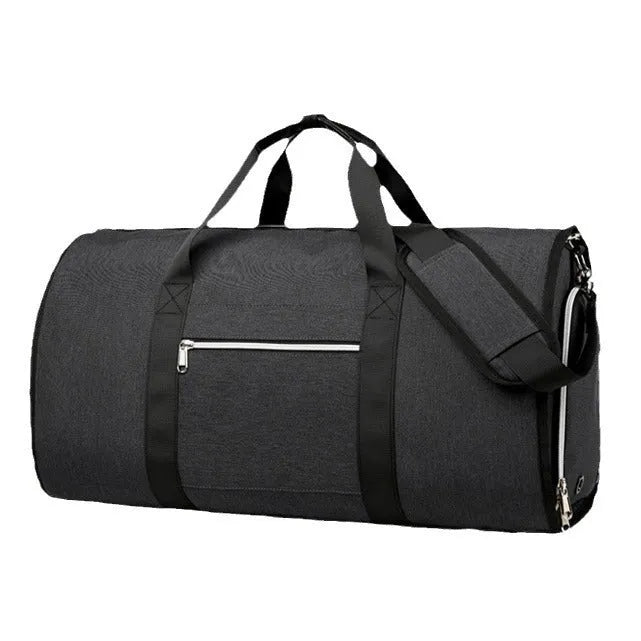 Waterproof Oxford cloth sports bag with dry wet separation compartments in grey colour option