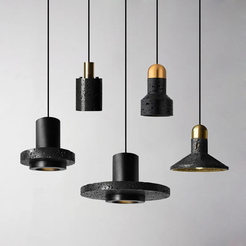 Industrial style iron chandelier with adjustable height for dining room and bar table lighting
