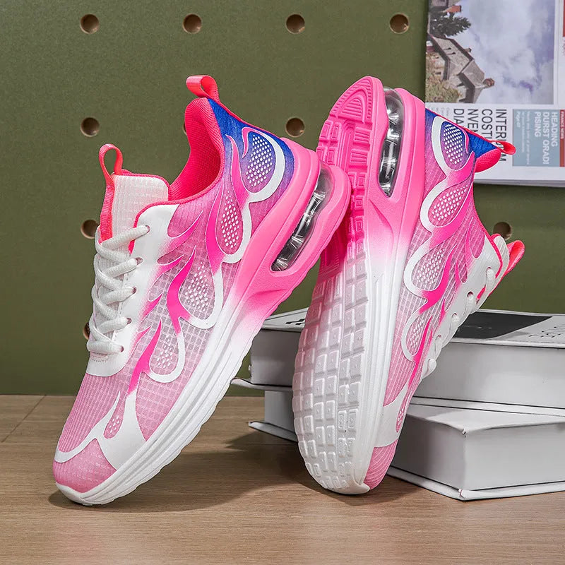 Women's mesh casual sneaker in three colours with PU sole, showing size range 36-43