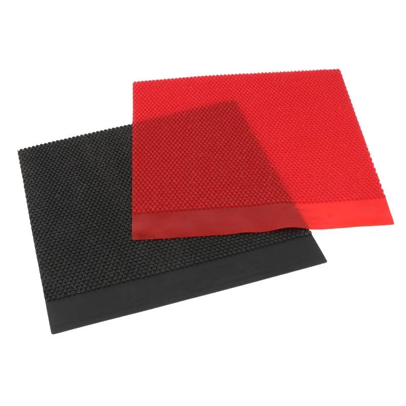 Single uncut sheet of black table tennis rubber for racket replacement