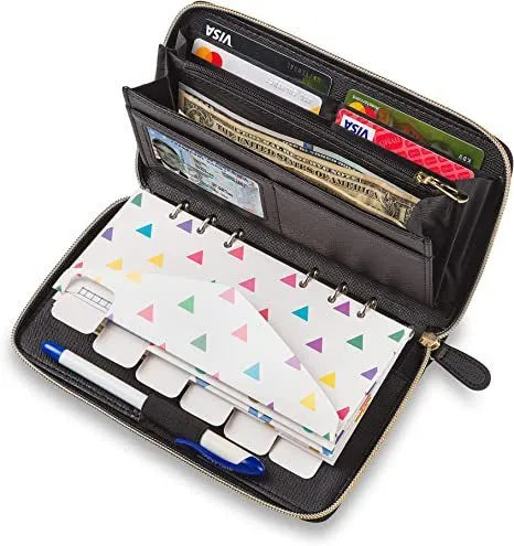 Anti-theft RFID blocking card holder in multiple colours with hidden security pocket