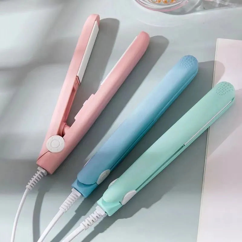 Mini hairdressing splint hair styling tool for air bangs in multiple colour options