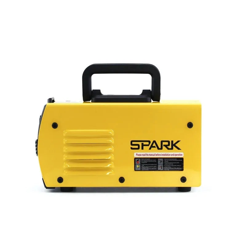 MMA-200MIN 220V DC inverter welding machine with welding tongs, grounding clamp, face shield and brush hanger accessories