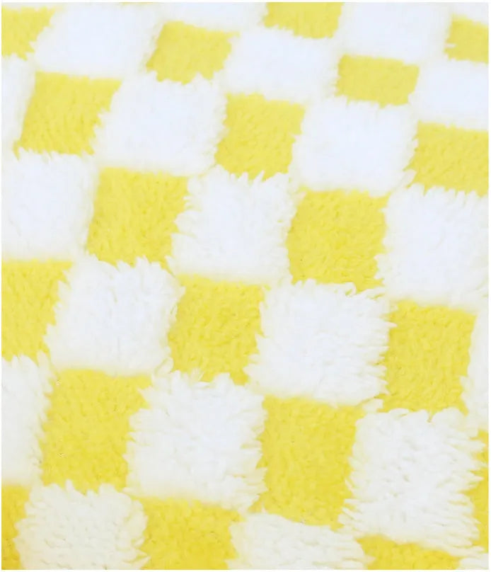 Long plush pet nest bed for small medium dogs in black, pink, or yellow with raised rim and three size options