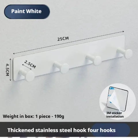 Mushroom design screwless wall hook with multiple arms for punch-free mounting