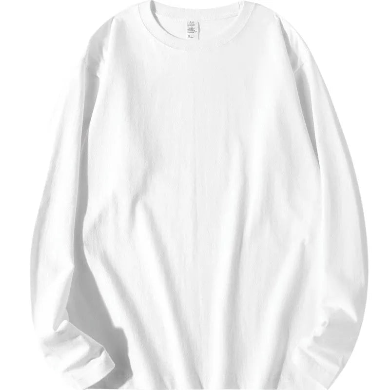 Men's early autumn western style solid cotton long sleeve base shirt in Haze Blue on simple background