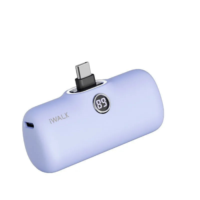 Mini lipstick portable power bank showing compact design and colour options