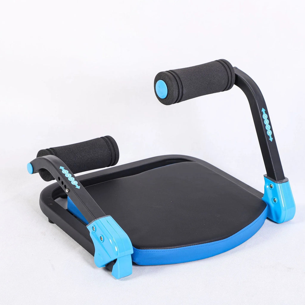 Household mini multifunctional abdominal device in sky blue or red colour for fitness and body shaping