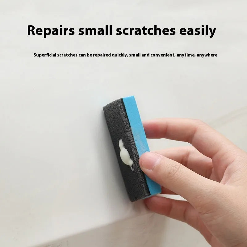 Car repair wax kit with A wax, B wax, and a frosted sponge mop for scratch removal and polishing.