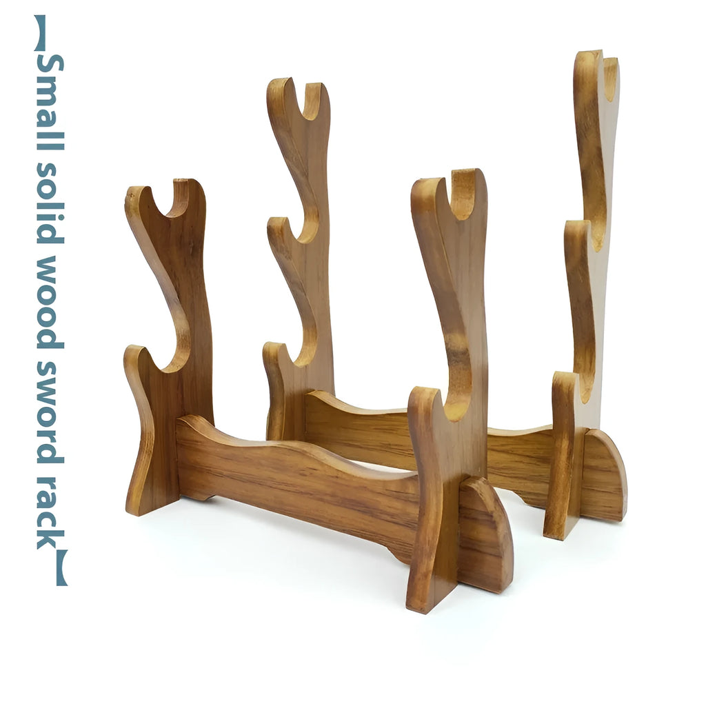 Wooden Chinese-style wall bracket shelf with multiple tiered layers for display.