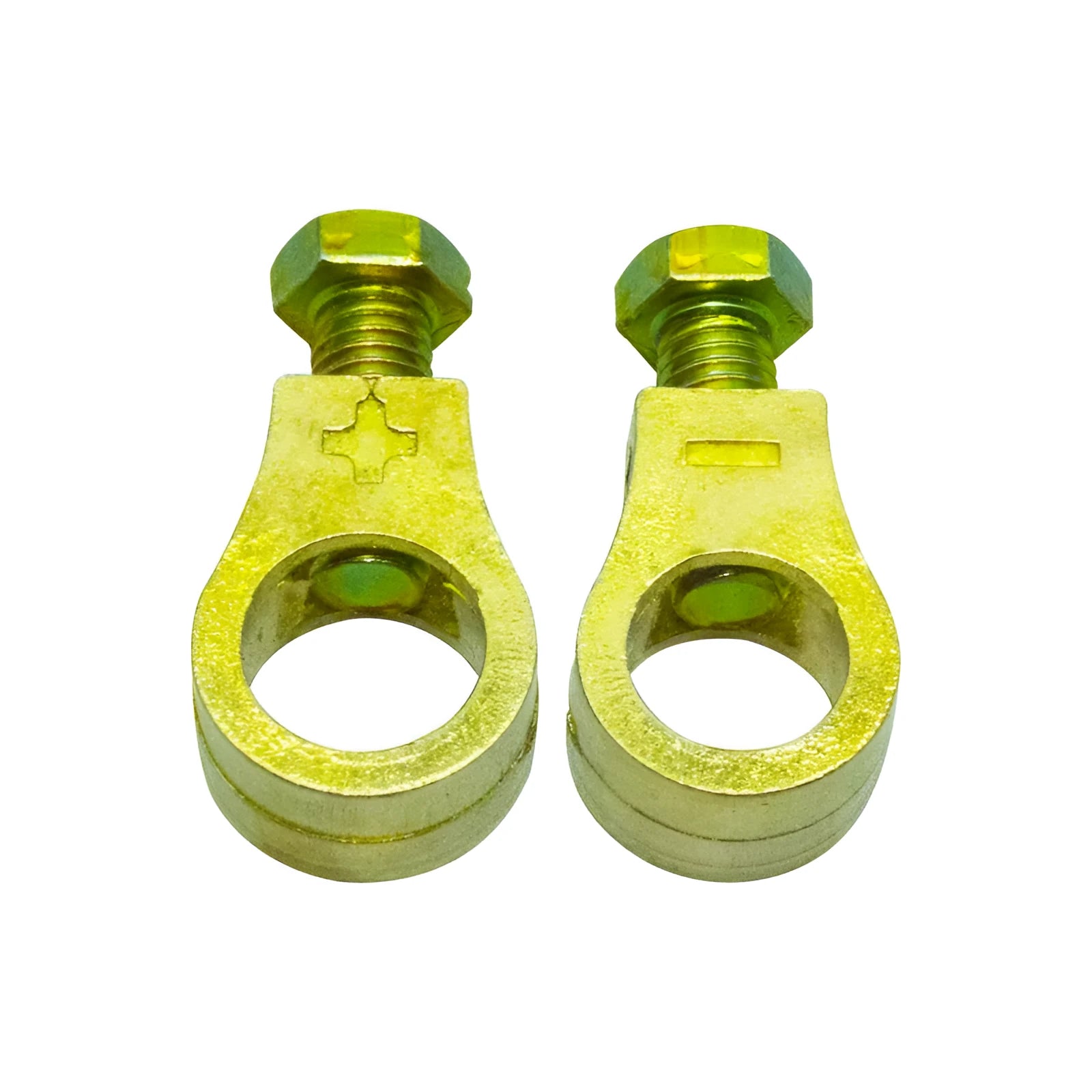 Pure copper automotive battery terminal clamp for electrical connections