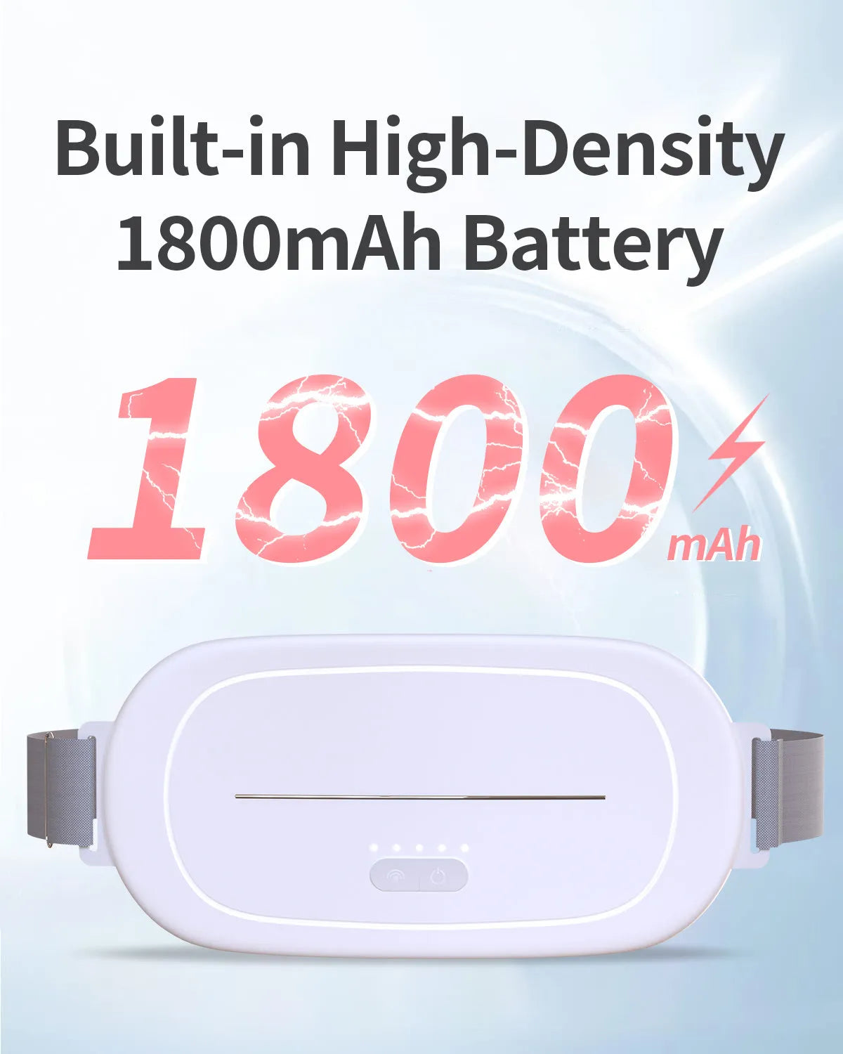White handheld uterine warming device with control buttons on a plain background.
