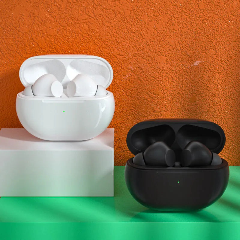 Pro4 wireless Bluetooth earpieces and charging case in black or white colours