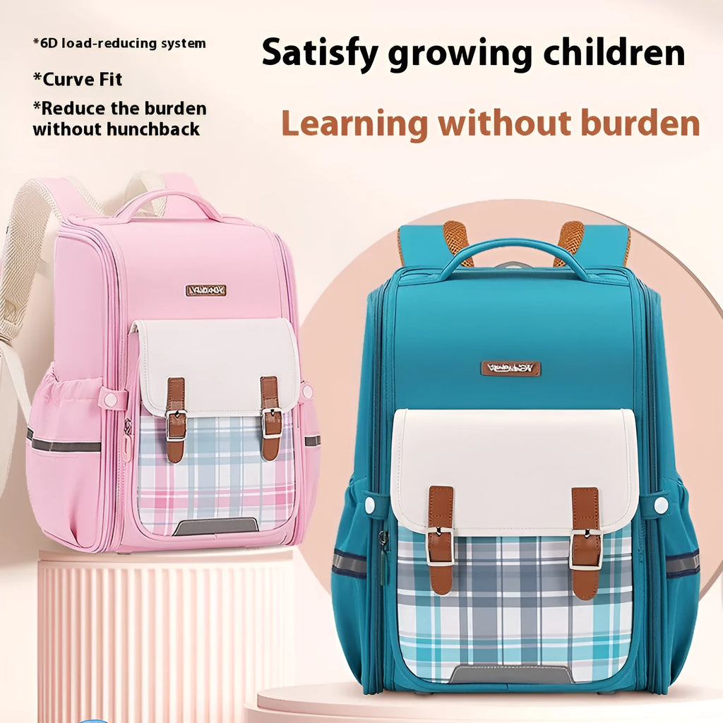 Oxford cloth student schoolbag backpack in multiple colour options for grades 5-6