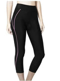 Women's brushed nylon sports tights in black – high-waist yoga and fitness pants