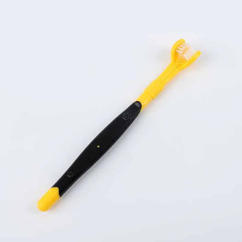 Multi-colour pet toothbrush for oral cleaning with plastic nylon construction