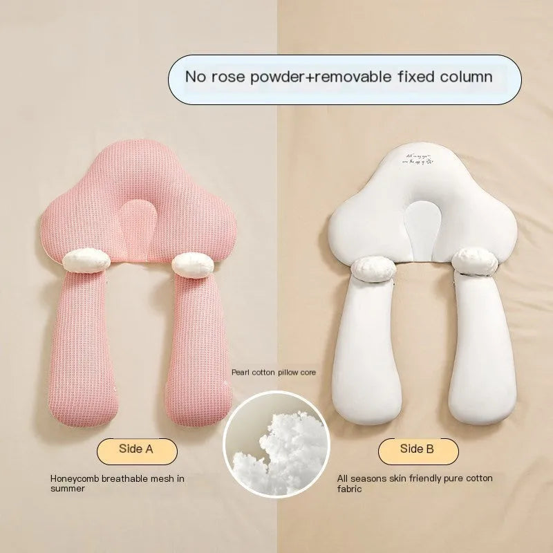 Baby correction head shaping pillow U-shaped design with pure cotton cover