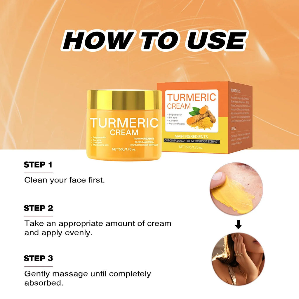 50g brightening moisturising cream in compact square jar