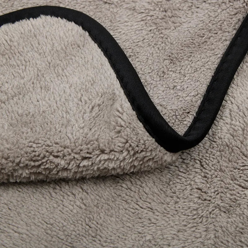 Microfiber car wash towel shown in three size options for vehicle cleaning