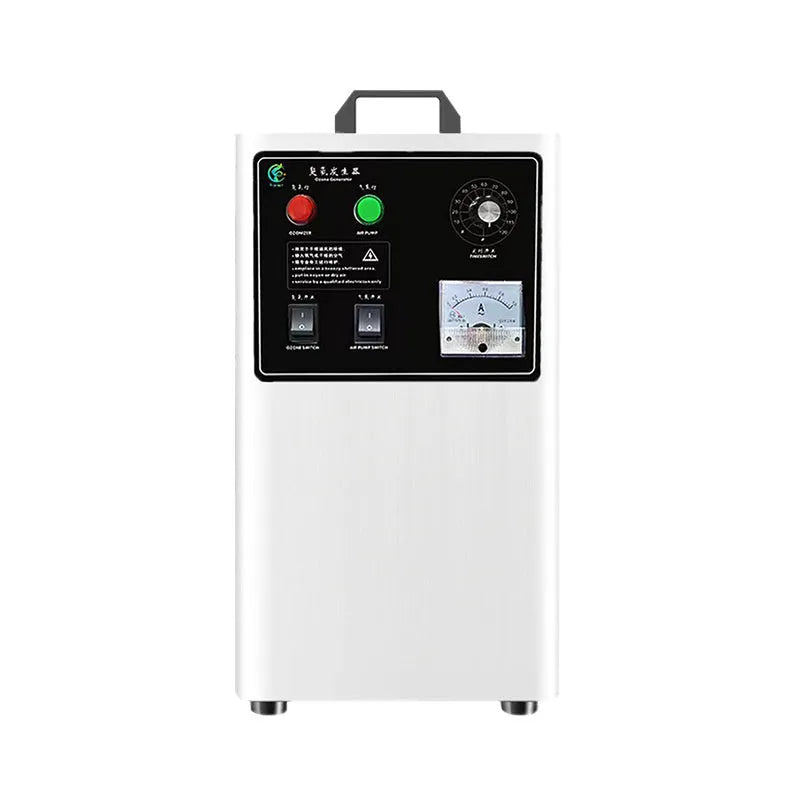 White or stainless steel ozone generator for cleaning fruits and vegetables with 20g/h output