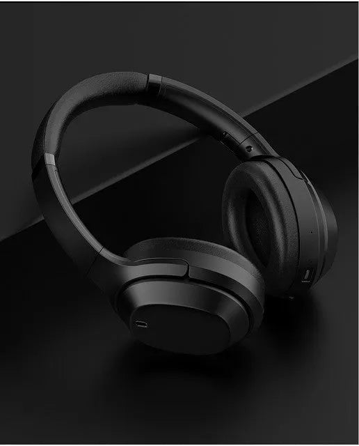Black Gorsun E98 over-ear Bluetooth headphones with adjustable headband and memory-protein ear cushions