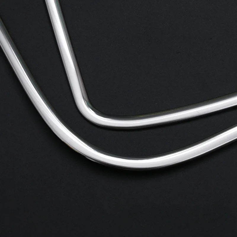 Silver stainless steel audio frame trim for Toyota Roox 40 Series interior doors