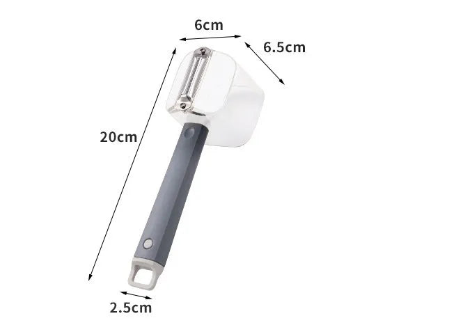 Creative stainless steel peeler with coloured PP handle for vegetable preparation