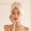 Women's microfiber hair drying cap absorbent towel bonnet 60cm by 25cm