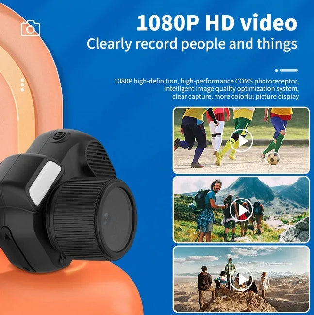 Black Y3000 outdoor sports camera with 0.96-inch display screen for HD video recording