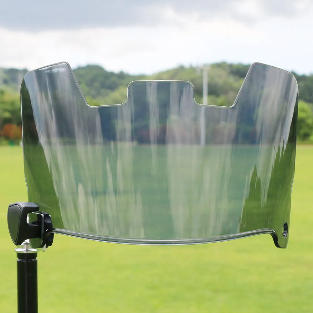 American-style multicolour rugby helmet goggles with a tool-free mounting system