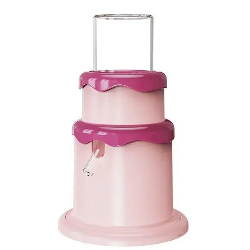 Cream Cake Hamster Kettle 125ml small pet drinker in high borosilicate glass with plastic cap, green colour