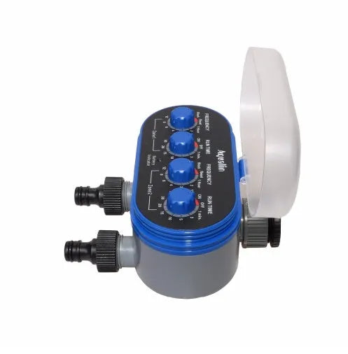 Dual timed intelligent irrigation automatic watering device with digital display