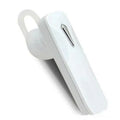 M163 Bluetooth car headset in black and white colour options with call control buttons