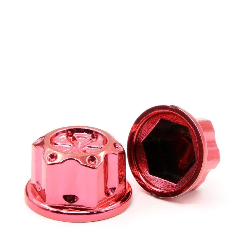 Motorcycle engine screw cover set with 30 ABS plastic caps in eight colour options