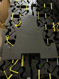 PVC dumbbell rack with removable wall bracket for home gym storage