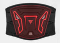 MDL1028 motorcycle waist supporter in black and red colours showing front and back views