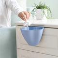 Nordic grey PP plastic cabinet trash can with dimensions 21 by 16 by 14 centimetres.
