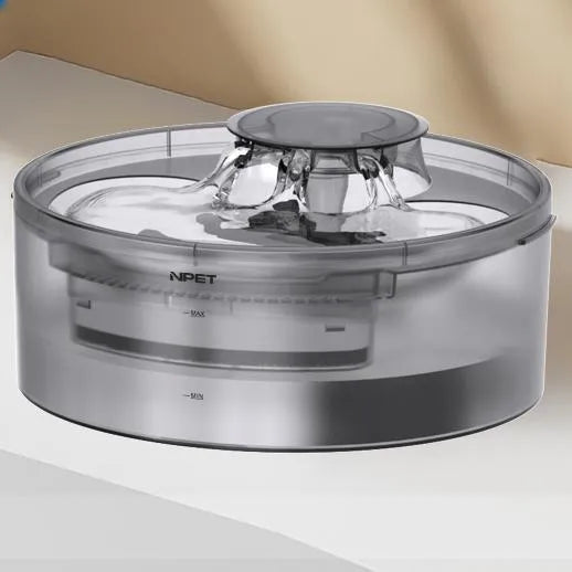 Automatic pet water fountain with filtration system for cats and dogs in 5L or 8L capacity