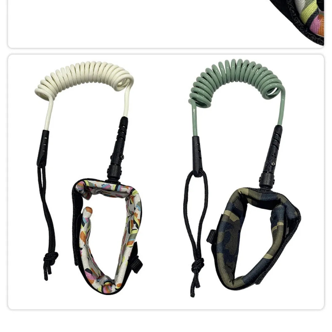 Surfboard hand holding rope with high elasticity for water sports equipment securing